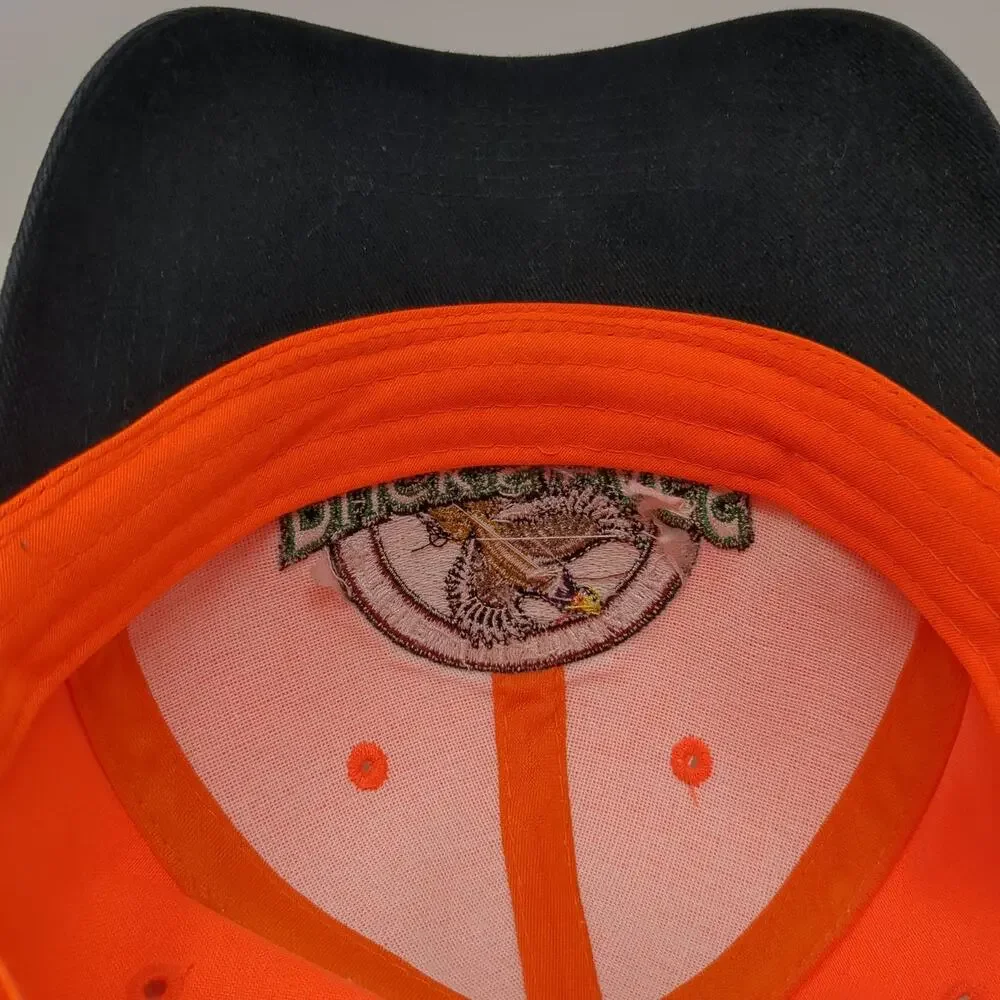 Buck's Bags Baseball Cap Orange One Size Pheasant Upland Vest Strapback Hat
